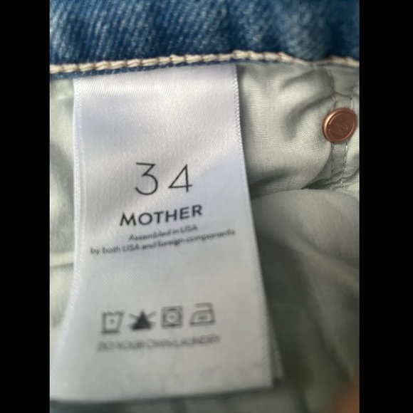NWT MOTHER The Ditcher Cut Off Short (Romaine Calm) - Picture 16 of 16